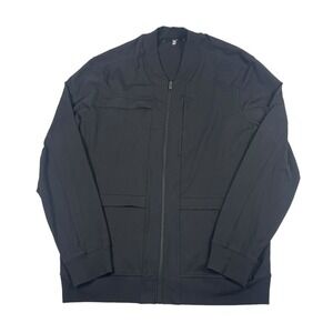 Public Rec Black Crosstown Full Zip Bomber Performance Mens Jacket 2XL XXL